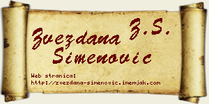 Zvezdana Simenović vizit kartica